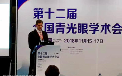 Dr. David Richardson at the 12th Annual Chinese Glaucoma Congress